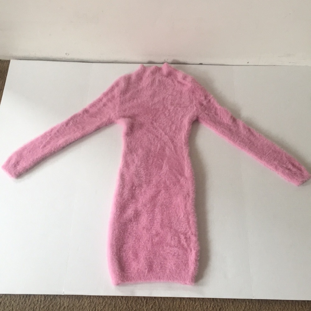 Fuzzy Cozy Pink Fashion Nova Dress